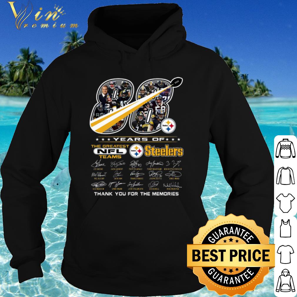 Premium 88 Years Of The Greatest Nfl Teams Pittsburgh Steelers Signature shirt