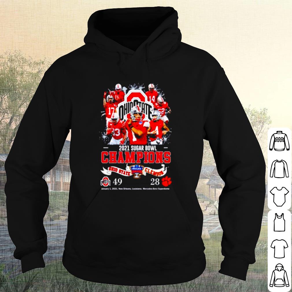 Best Ohio State 2021 Sugar Bowl Champions Ohio State 49 Clemson 28 shirt