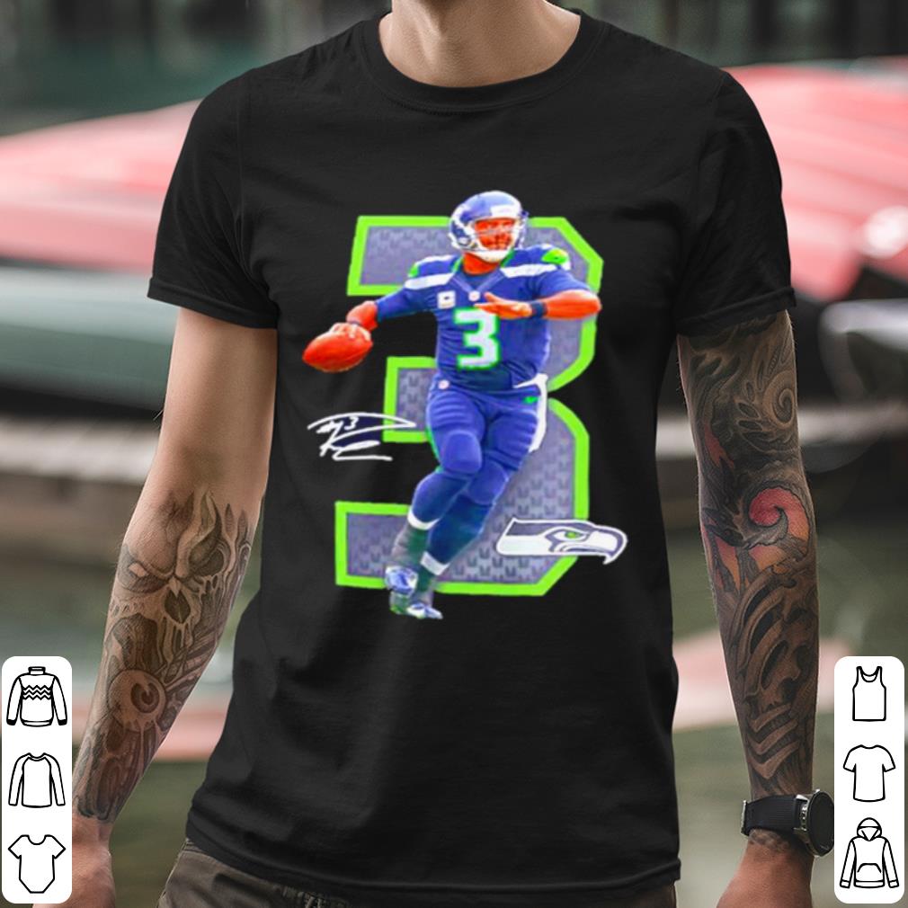 Nfl Seattle Seahawks 3 Russell Wilson Signature shirt