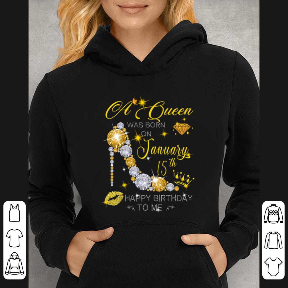 Awesome High Heels a queen was born on January 15th happy birthday to me shirt 3 Awesome High Heels a queen was born on January 15th happy birthday to me shirt