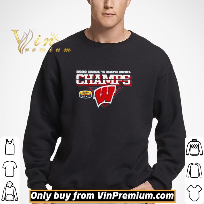 Wisconsin Badgers 2020 Duke’s Mayo Bowl Champions shirt