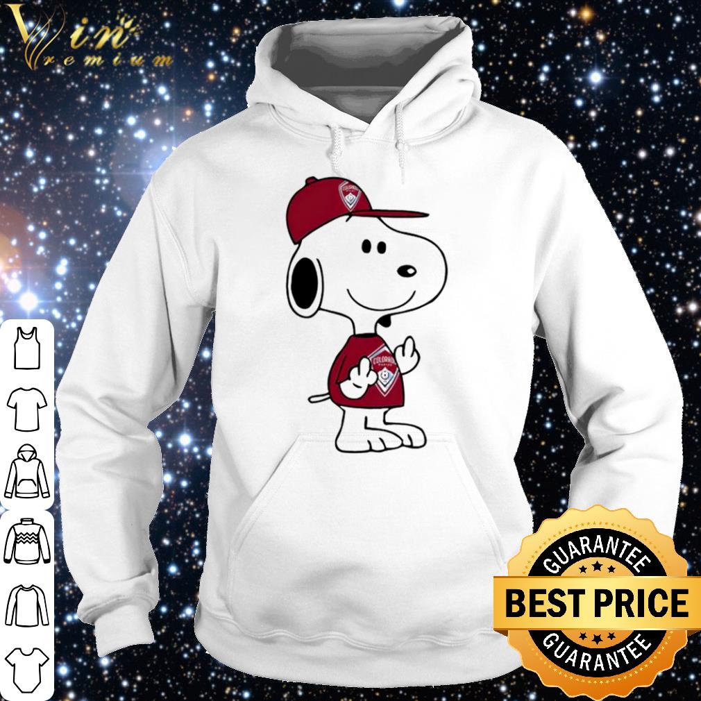 Best Snoopy Colorado Rapids MLS Double Middle Fingers Fuck You shirt