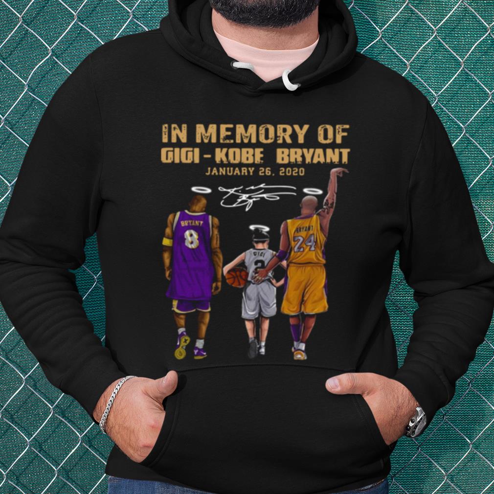 Nice In memory of Gigi Kobe Bryant Signatures shirt