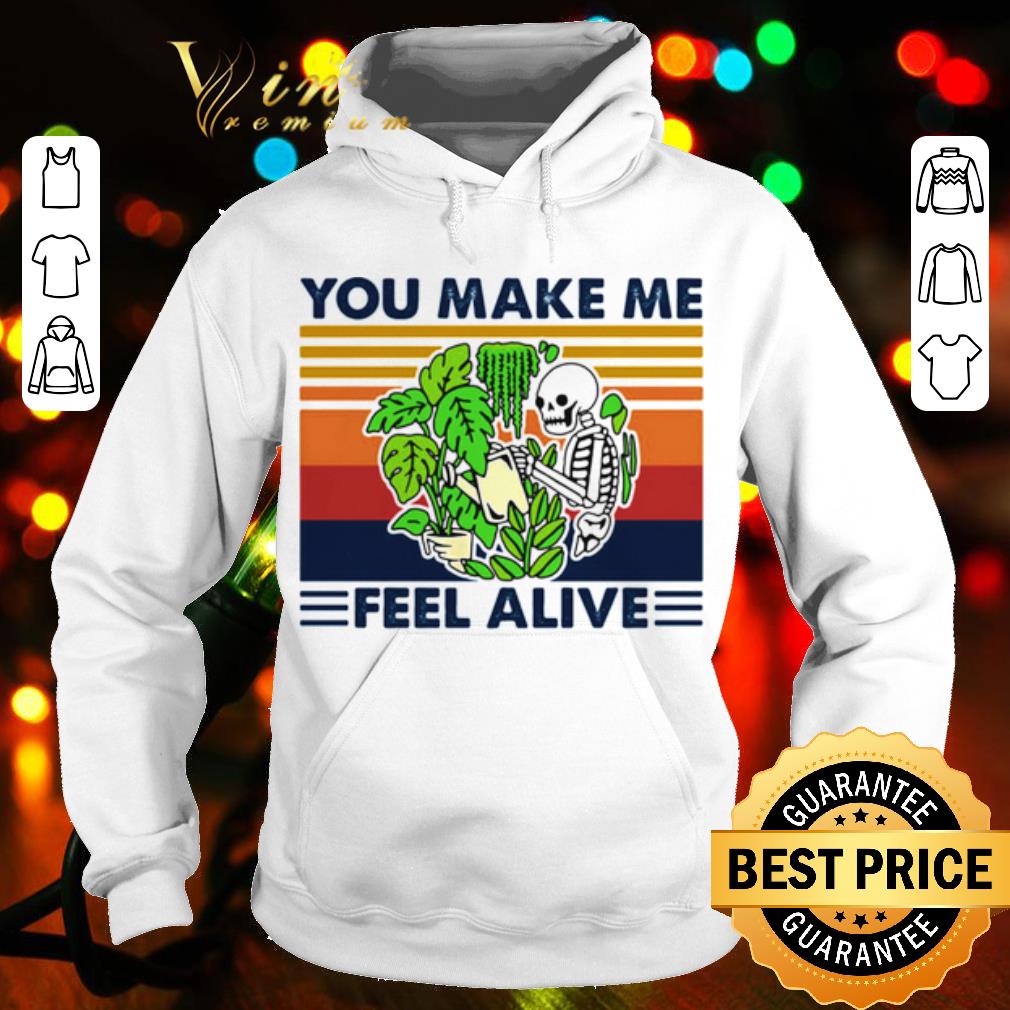 Official Gardening You Make Me Feel Alive Skull Vintage shirt