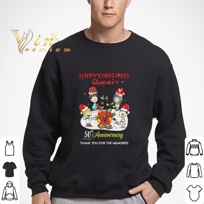 Happy Christmas Queen 50th anniversary thank you for the memories shirt