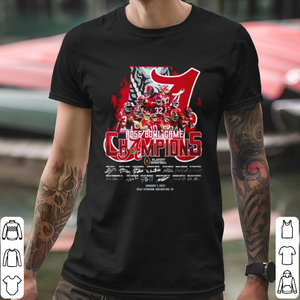 Best Alabama Crimson Tide Rose Bowl Game Champions Players Signature shirt