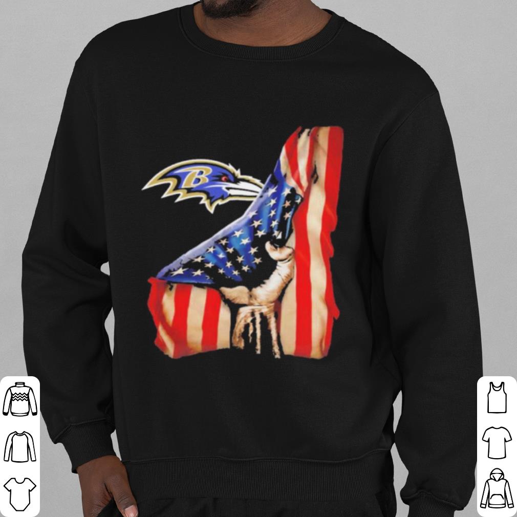 Official Baltimore Ravens American Flag shirt