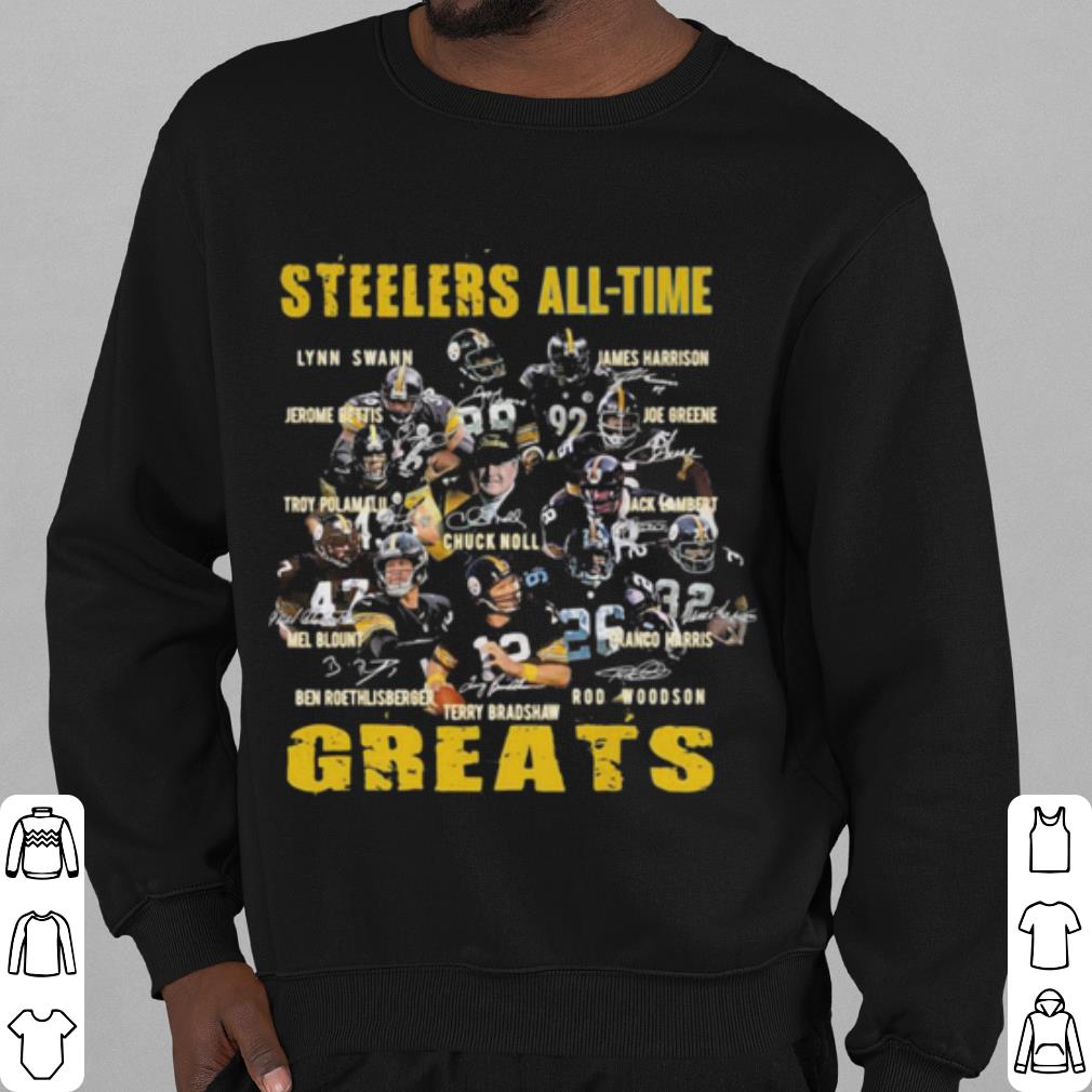 Official Pittsburgh Steelers All Time The Greats Signatures shirt