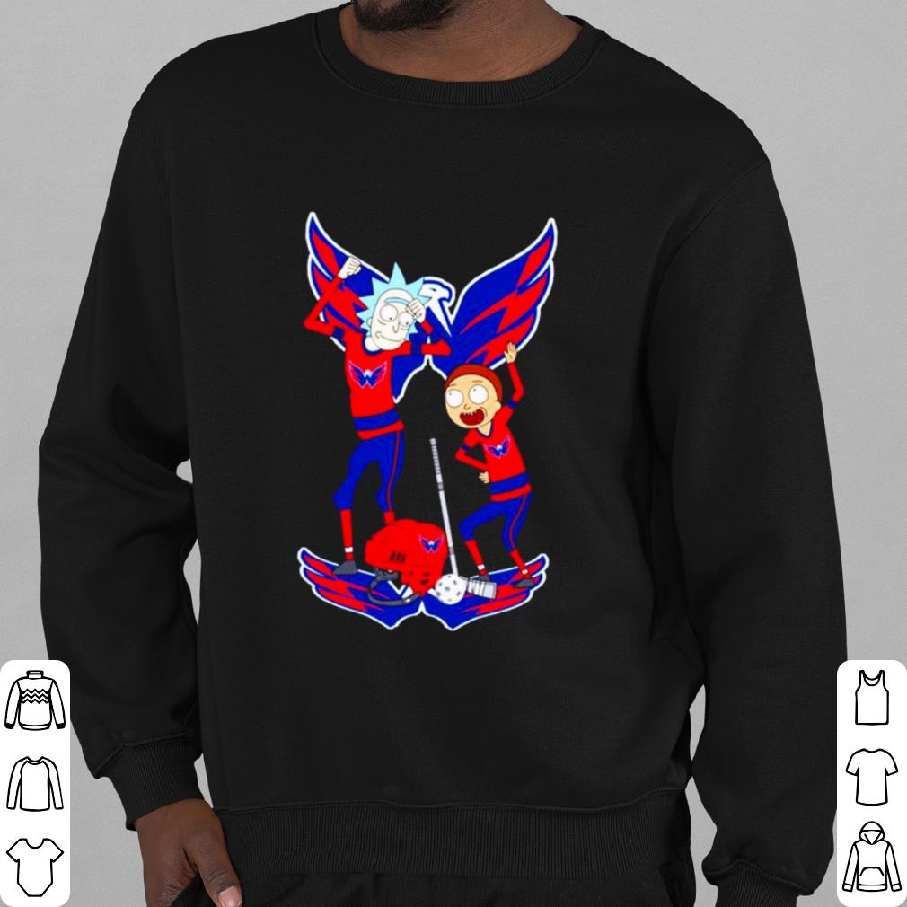 Official NHL Washington Capitals Rick and Morty shirt