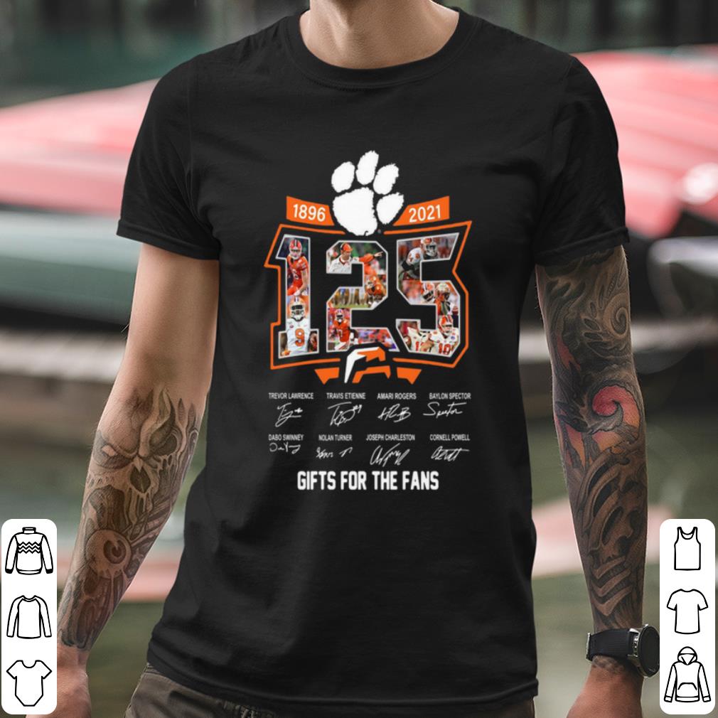 Premium 125 Years Of 1896 2021 Gifts For The Fans Signatures shirt
