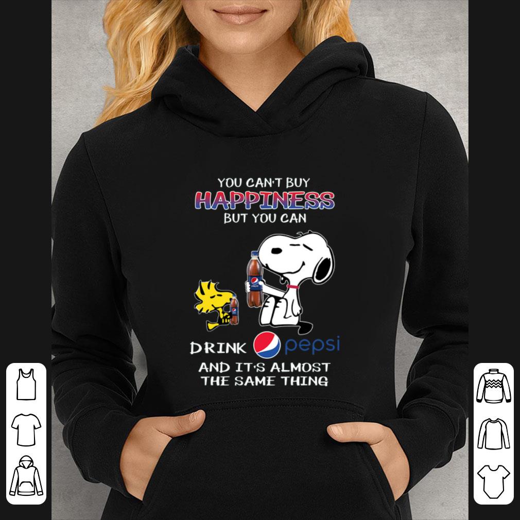 Awesome Snoopy And Woodstock You Can’t Buy Happiness But You Can Drink Pepsi And It’s Almost The Same Thing shirt