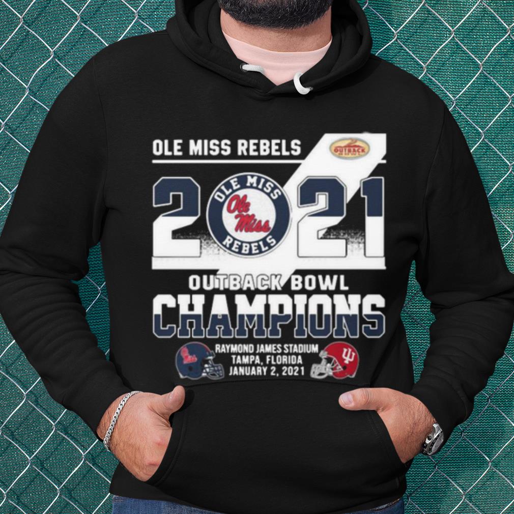 Official Ole Miss Rebels Football Outback Bowl Champions Raymond James Stadium shirt