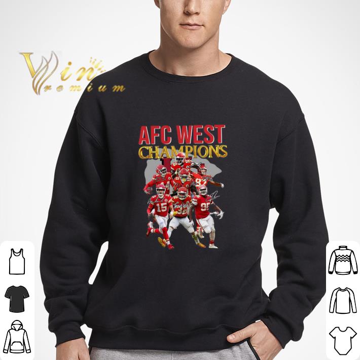 Kansas City Chiefs Afc West Champions Signatures shirt
