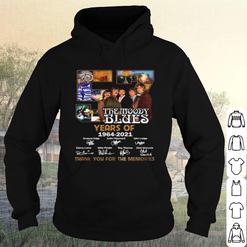 Premium 57 The Moody Blues Years Of 1946 2021 Thank The Memories Signatures shirt