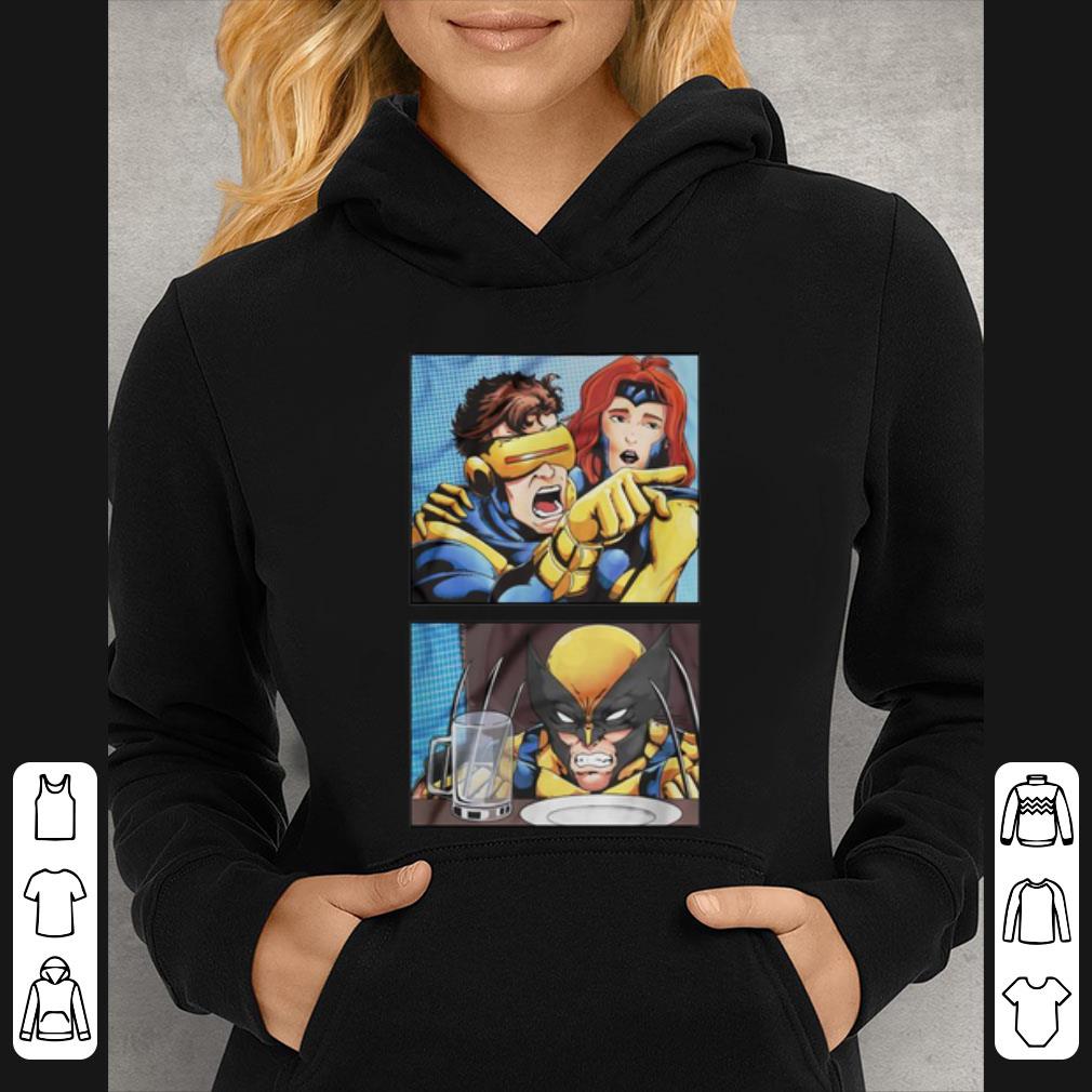 Original Cyclops Yelling At Wolverine Yelling Cat Meme Parody shirt