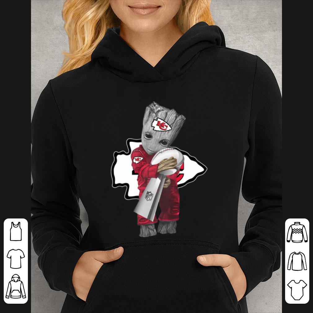 Premium Baby Groot Hug Super Bowl Champions Kansas City Chiefs shirt