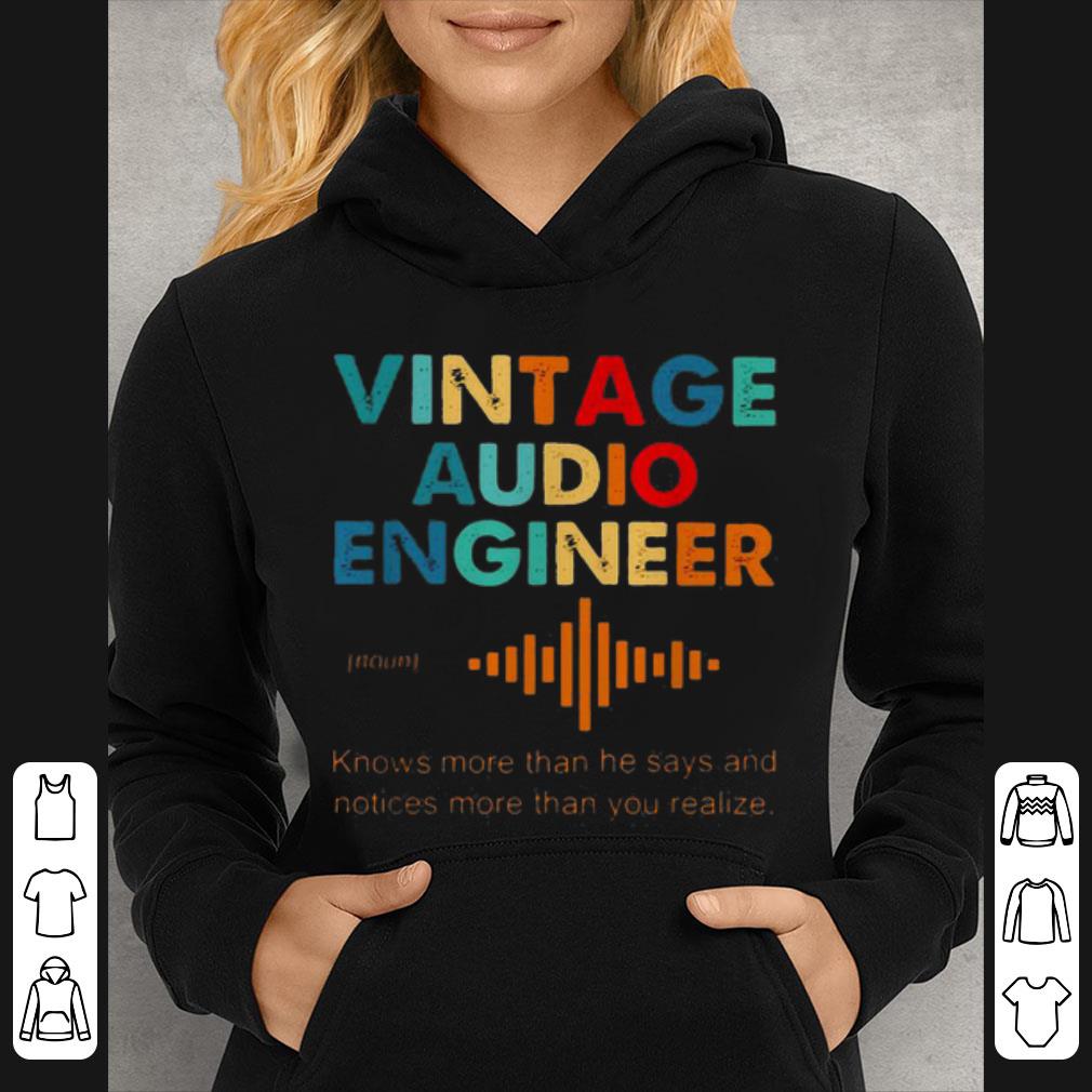 Awesome Vintage Audio Engineer Definition shirt