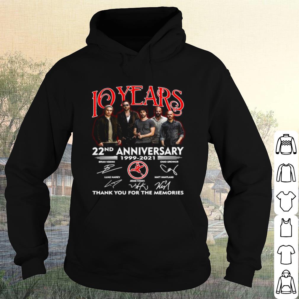 Premium 10 Years 22nd Anniversary Thank You For The Memories Signatures shirt