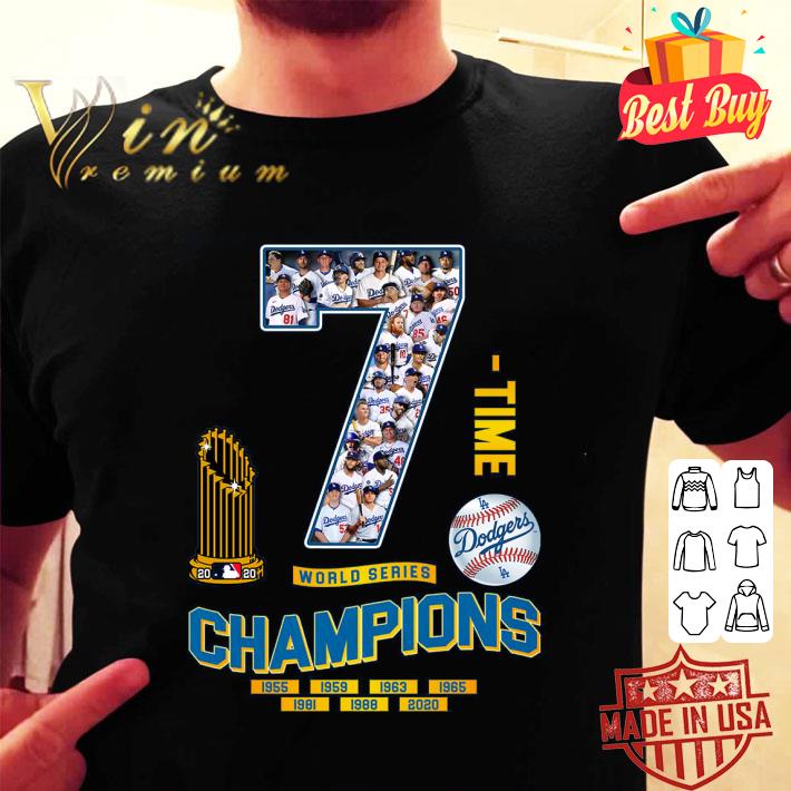 7 Time Team MLB Los Angeles Dodgers World Series Champions shirt Best 7 Time Team MLB Los Angeles Dodgers World Series Champions shirt 2