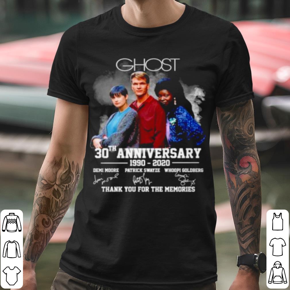 Best Ghost 30th Anniversary 1990 2020 Thank You For The Memories Signature shirt