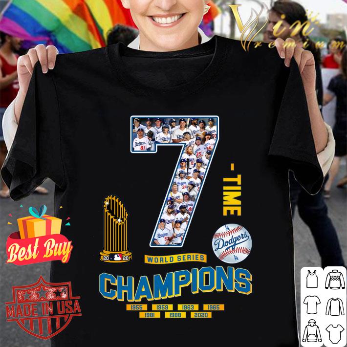 7 Time Team MLB Los Angeles Dodgers World Series Champions shirt Best 7 Time Team MLB Los Angeles Dodgers World Series Champions shirt 1