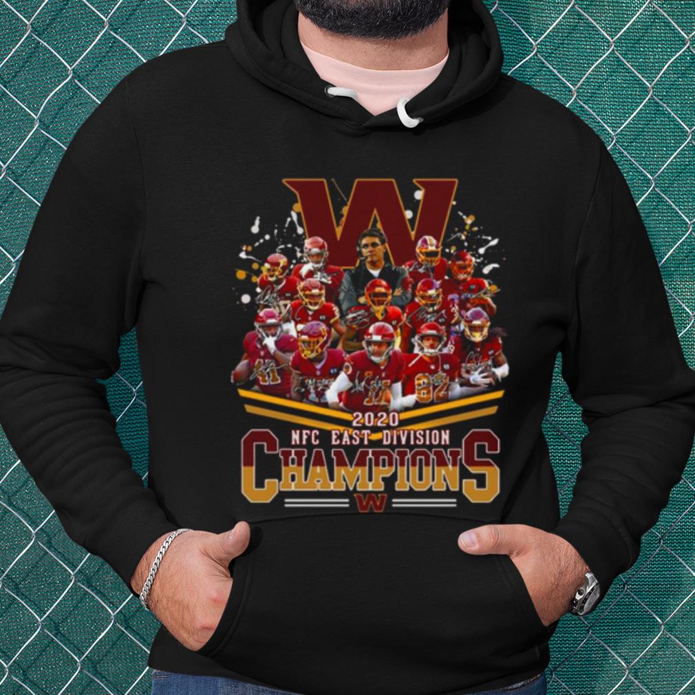 Official Washington Redskins Football Nfc East Division Champions Signatures shirt