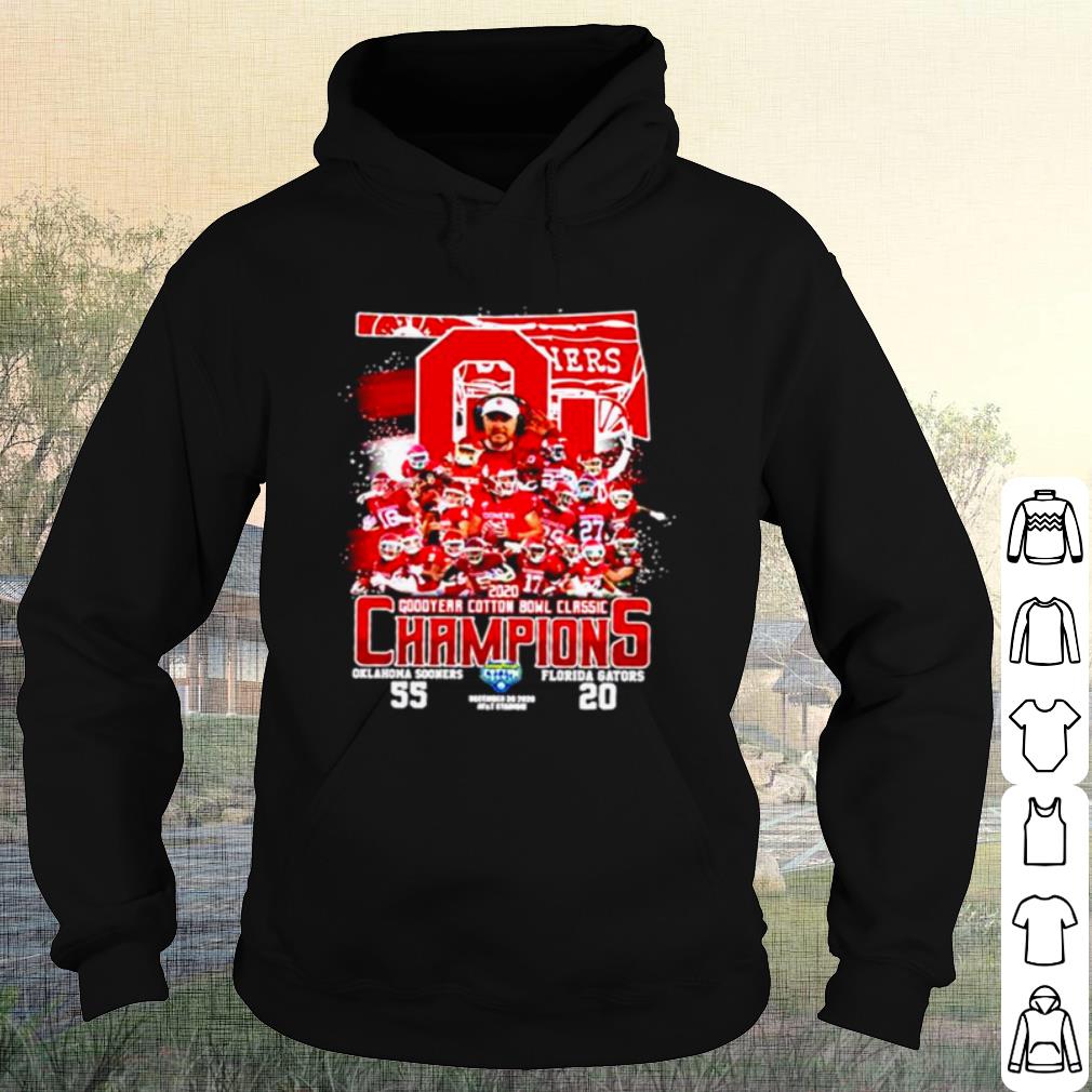 Premium 2020 Oklahoma Sooners Goodyear Cotton Bowl Classic Champions shirt