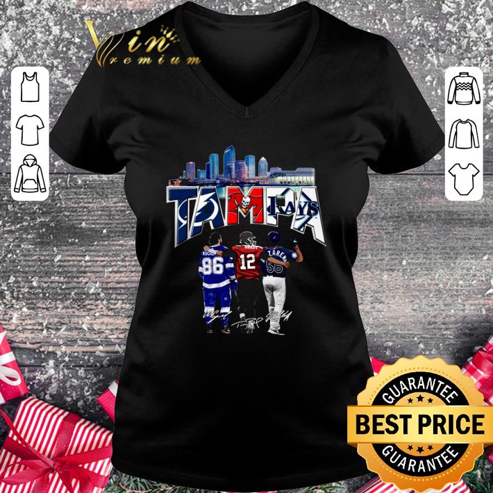 Tampa City Signatures Tampa Bay Buccaneers Lightning and Rays Champions Shirt