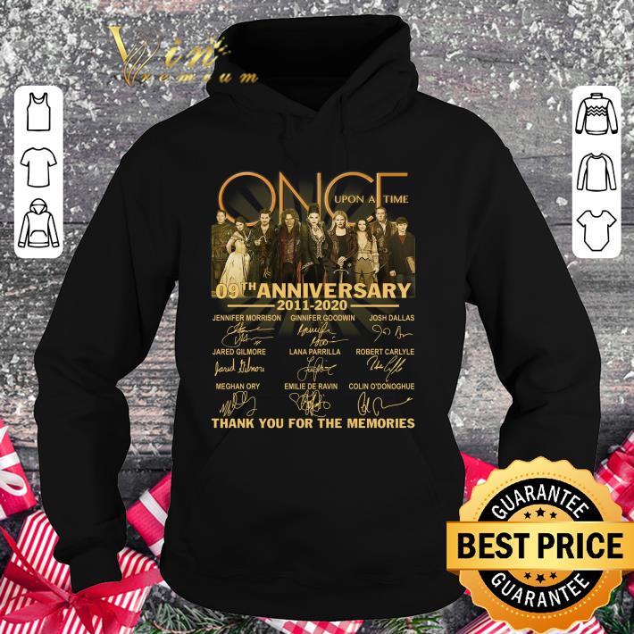 Once Upon A Time TV Series 09th anniversary 2011-2020 signatures shirt
