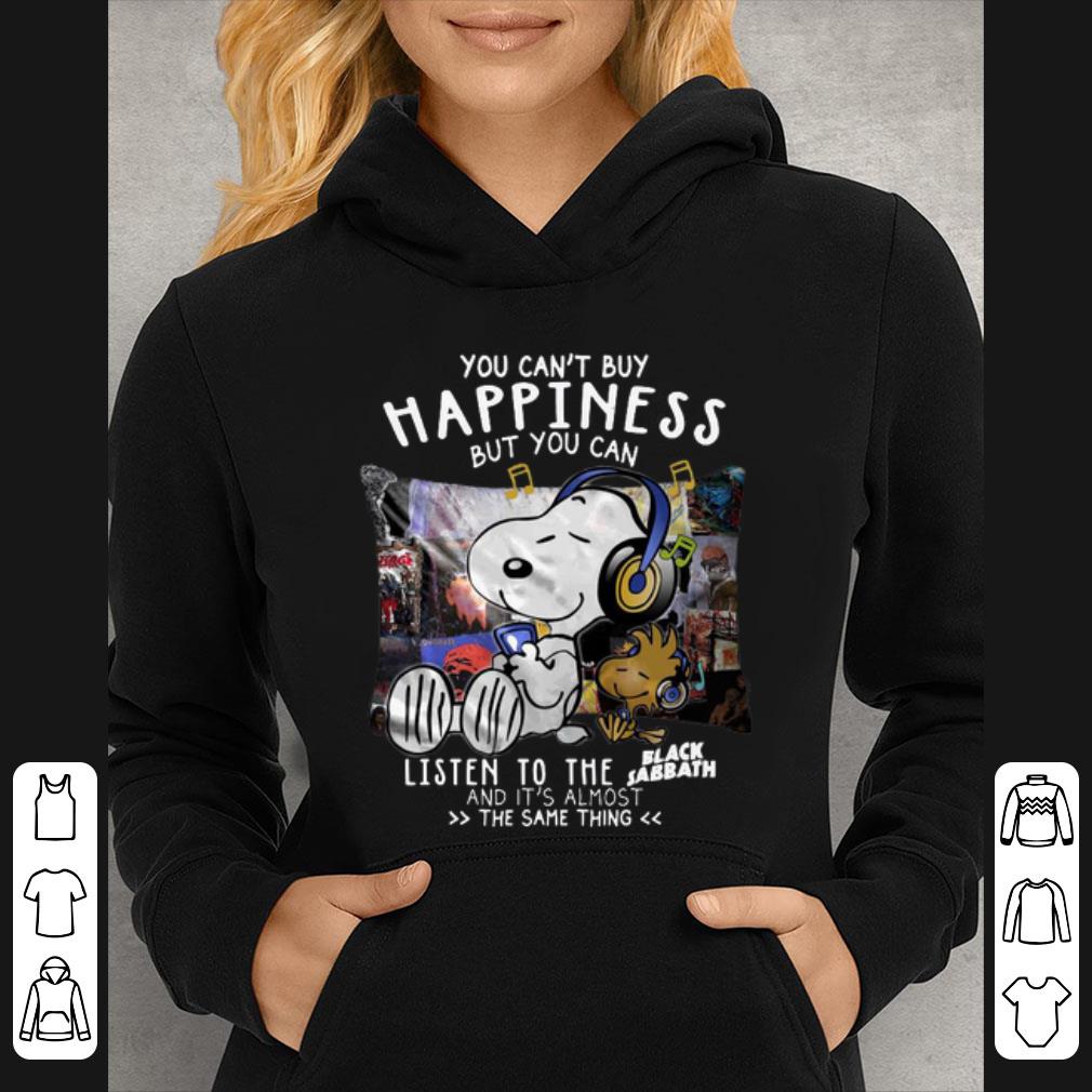 Top Snoopy You Can't Buy Happiness But You Can Listen To Black Sabbath shirt 3 Top Snoopy You Can't Buy Happiness But You Can Listen To Black Sabbath shirt