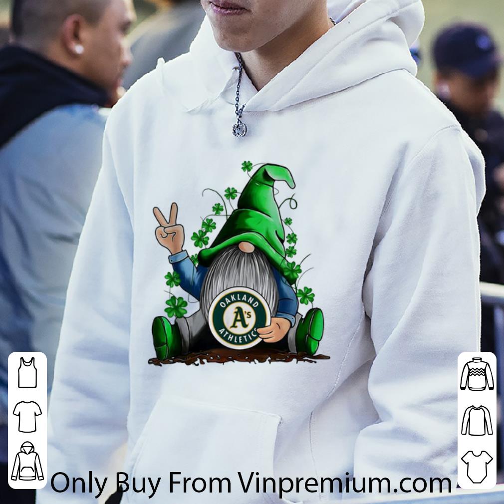 Top Gnomes Hug Oakland Athletics Baseball Shamrock shirt