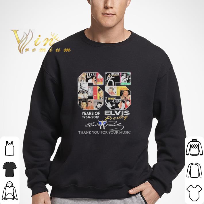65 years of Elvis Presley thank you for the memories signature shirt