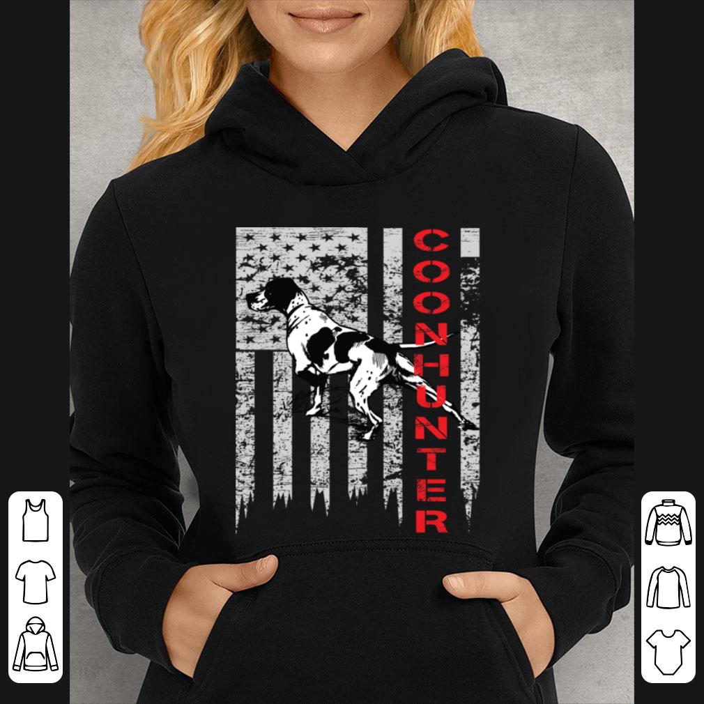 Premium Distressed Usa Flag For Coon Hunters shirt