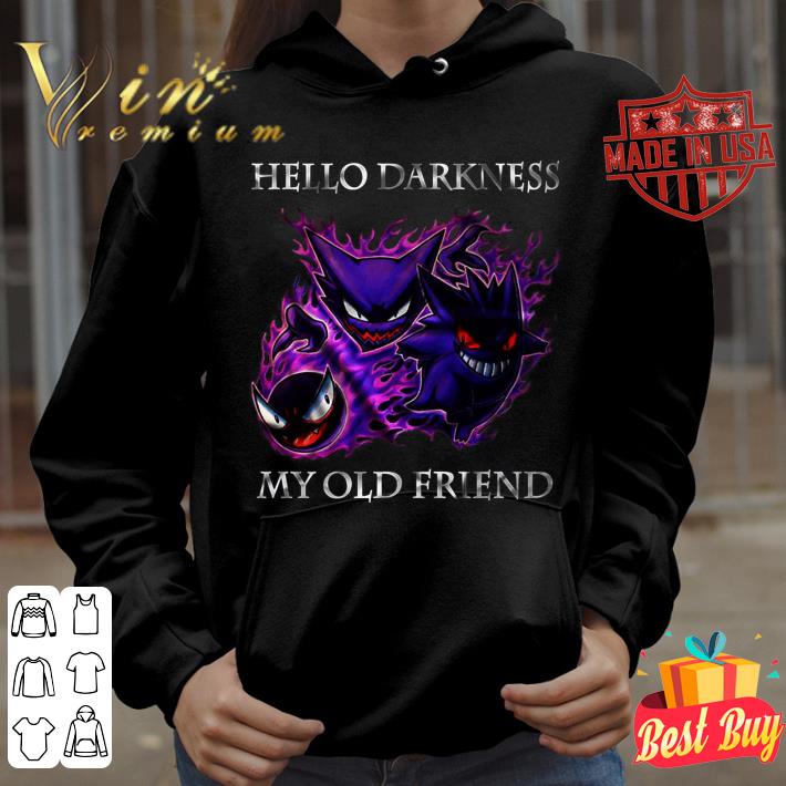 Pokemon Gengar Haunter Gastly Hello Darkness My Old Friend Shirt