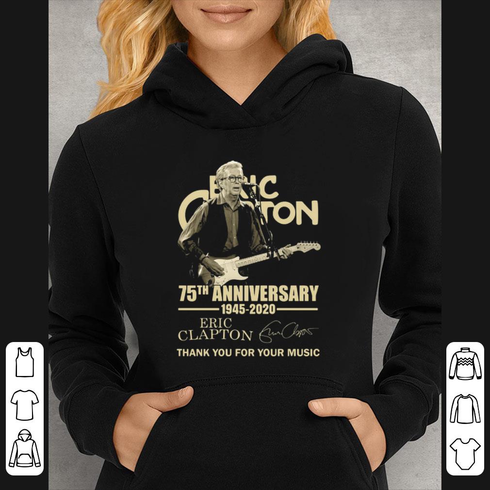 Top 75th Anniversary Eric Clapton Thank You For The Memories Signatures shirt
