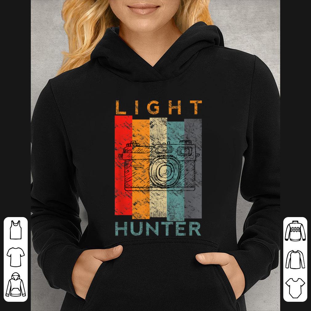 Hot Retro Light Hunter Old Camera Photographer Gift T shirt