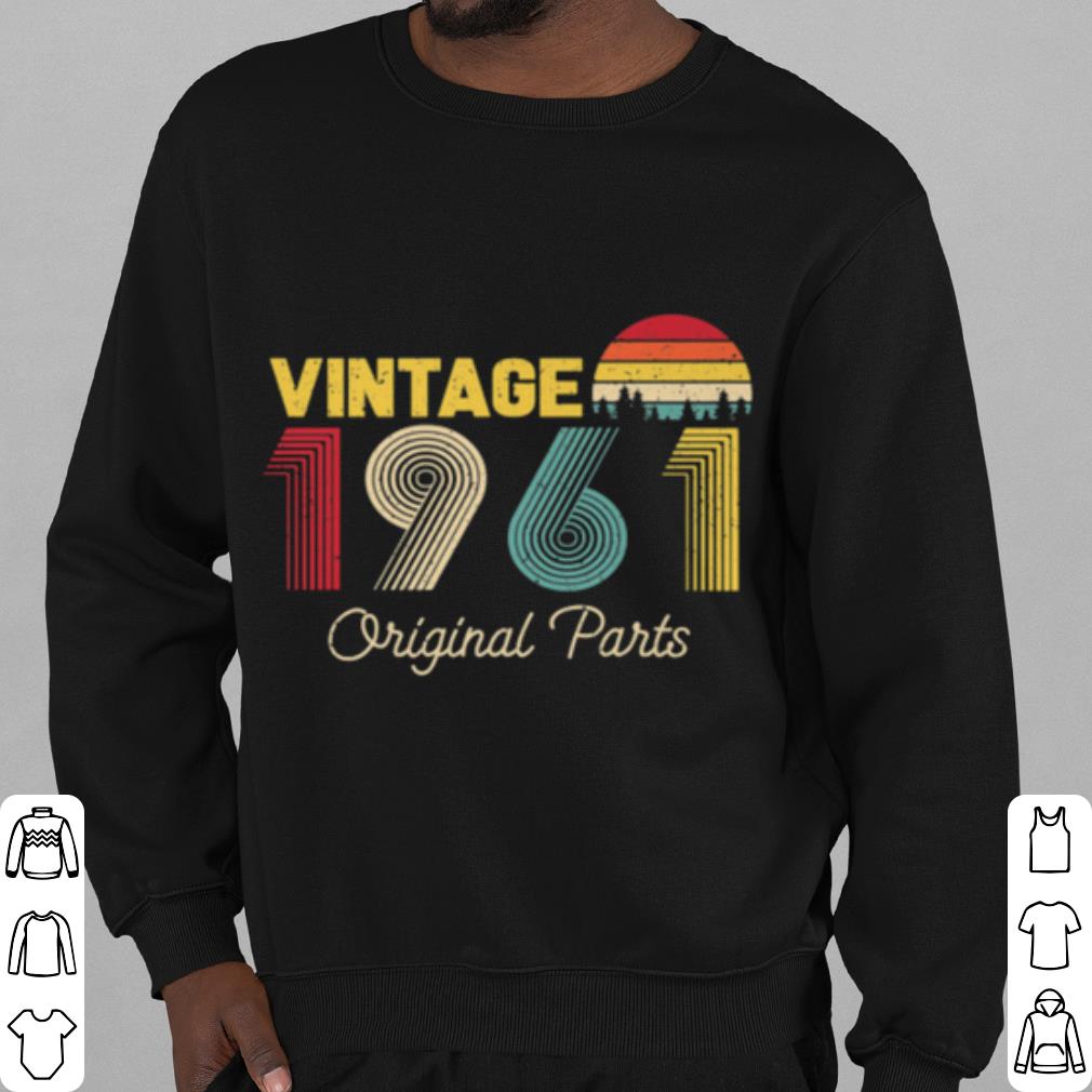 Premium Vintage Original Parts 1961 Cool and 60th Bday shirt