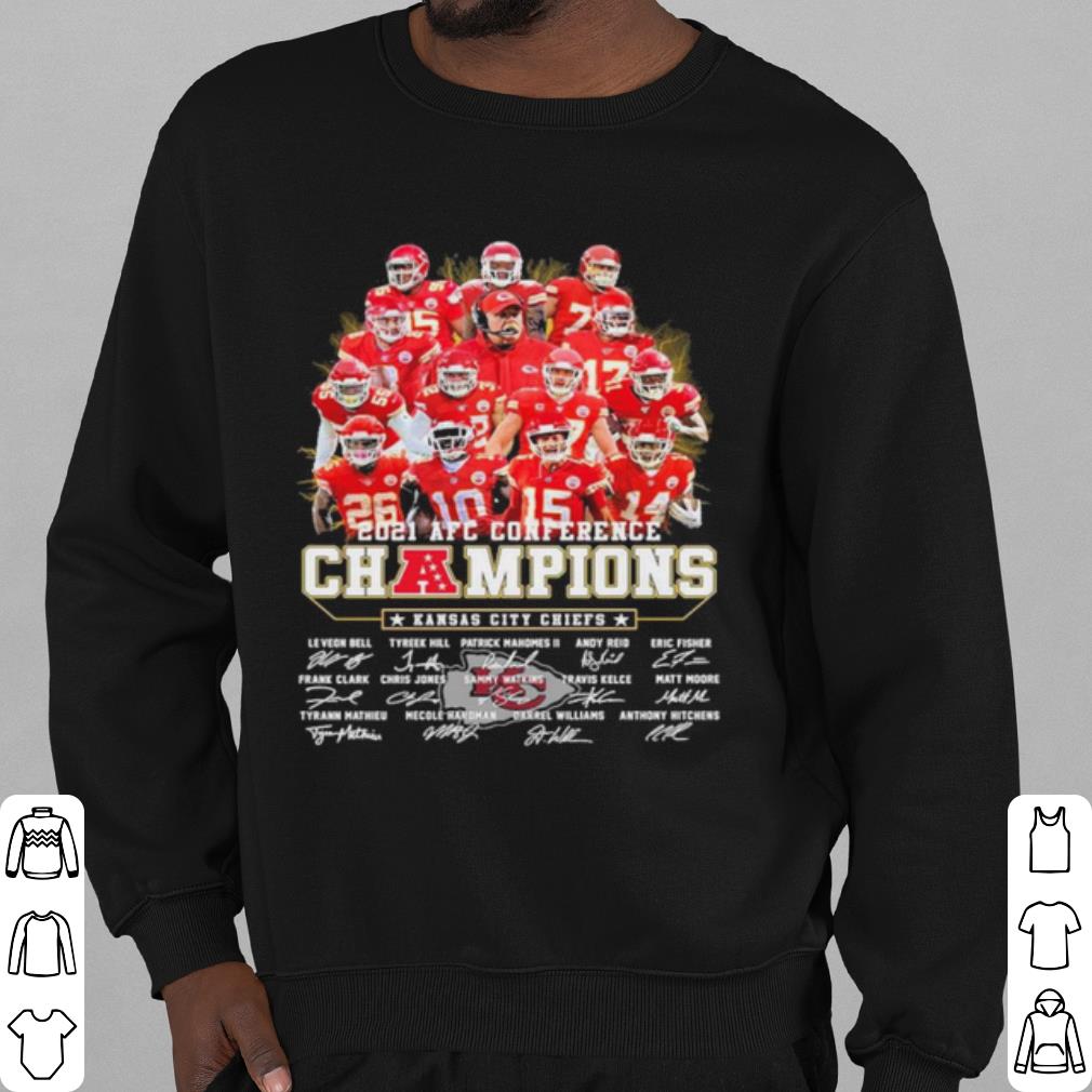 Premium Kansas City Chiefs Players 2021 Afc Conference Champions Signatures shirt