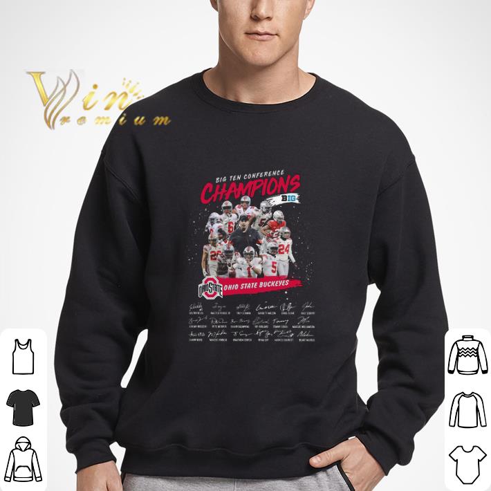 Big Ten Conference Champions Big Ohio State Buckeyes Signatures shirt