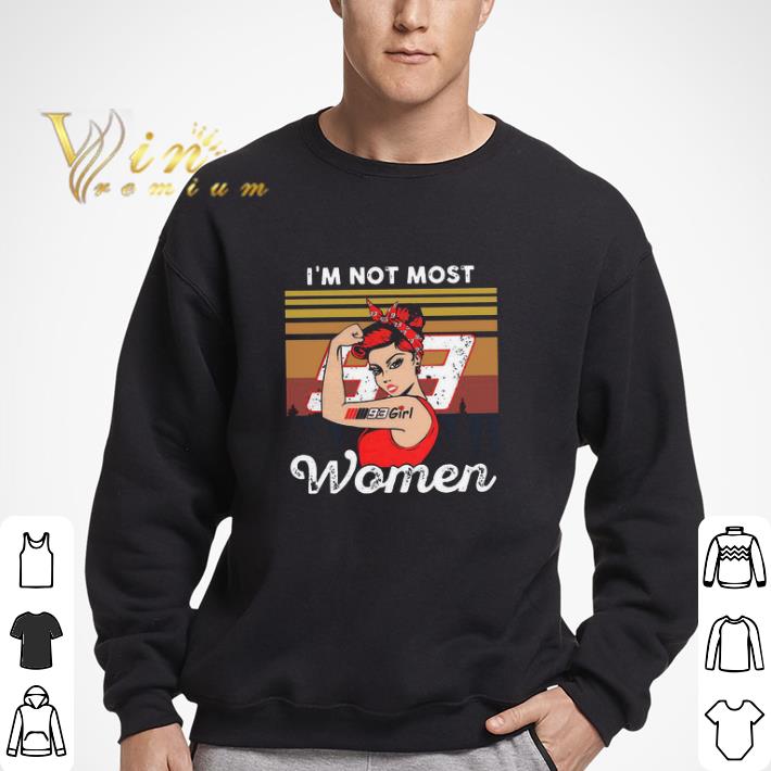 Strong Girl Mm93 Marc Marquez I’m Not Most Women Vintage Retro shirt
