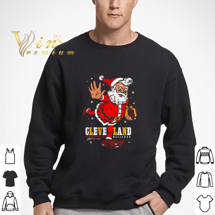 Believe Cleveland Football Christmas shirt