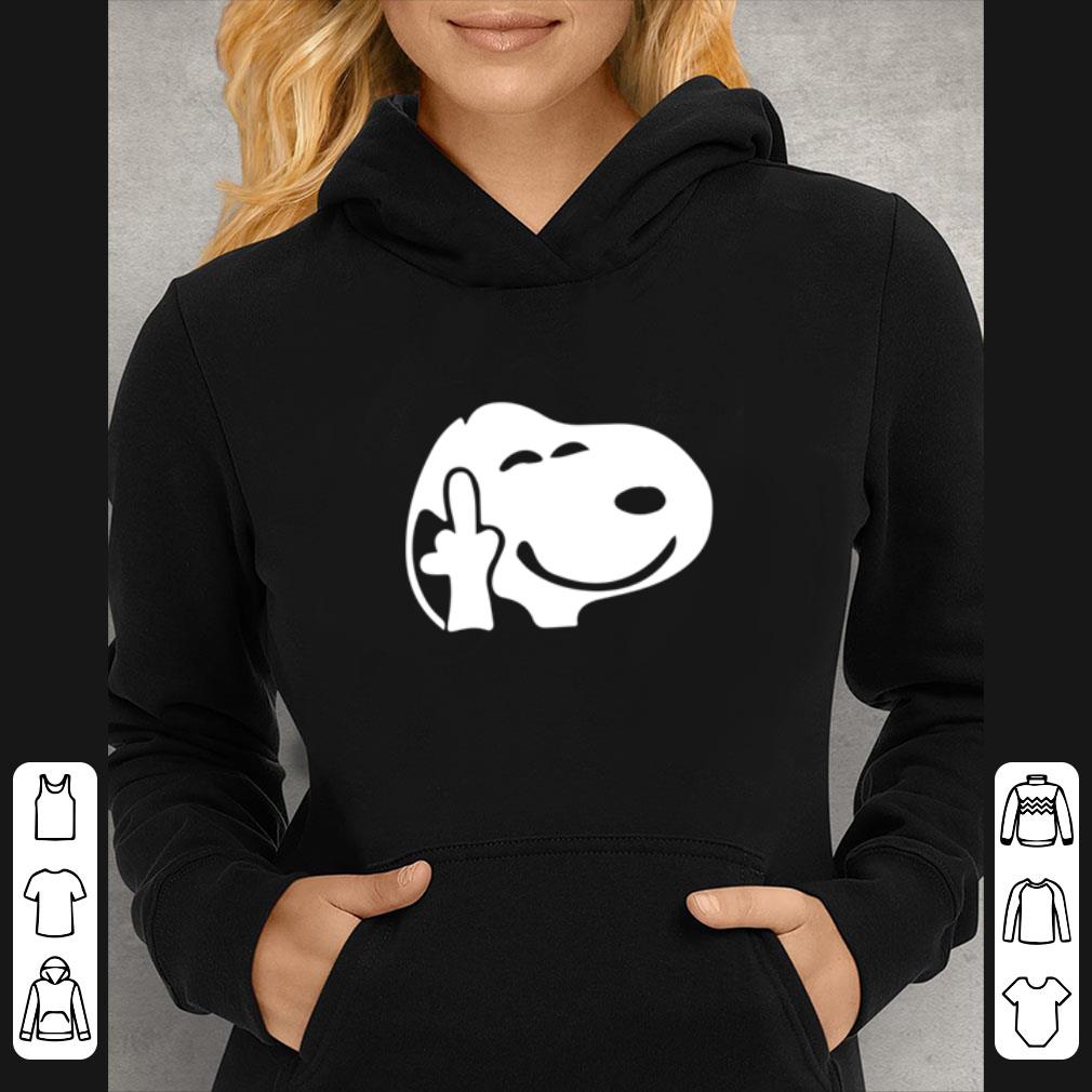 Official Snoopy Middle Finger Kid Copy shirt