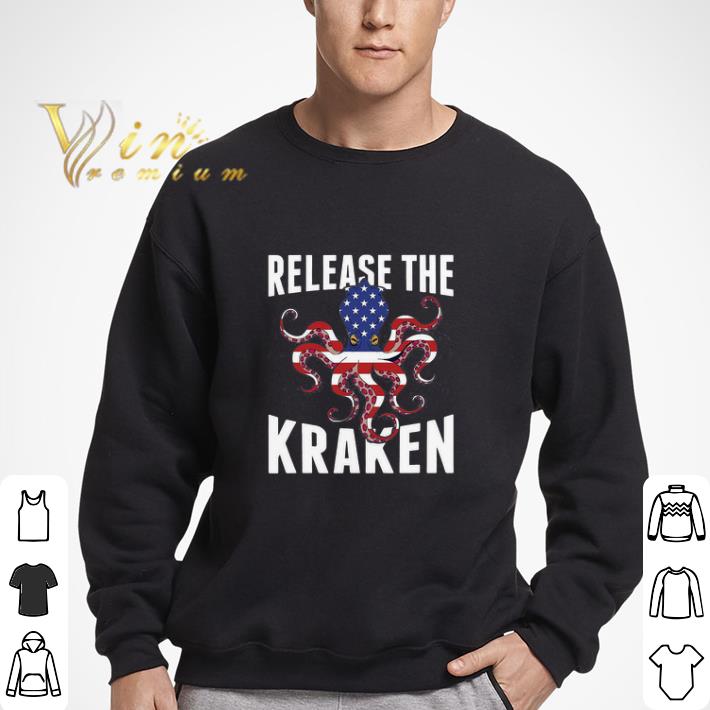Release The Kraken American Flag shirt