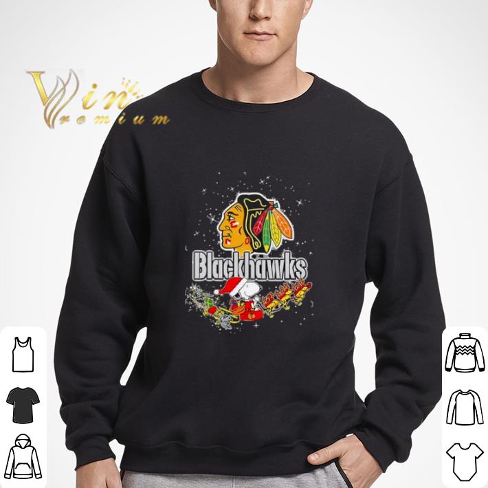 Chicago Blackhawks Snoopy Christmas shirt