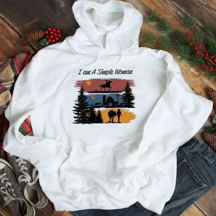 I am a simple woman horse shirt