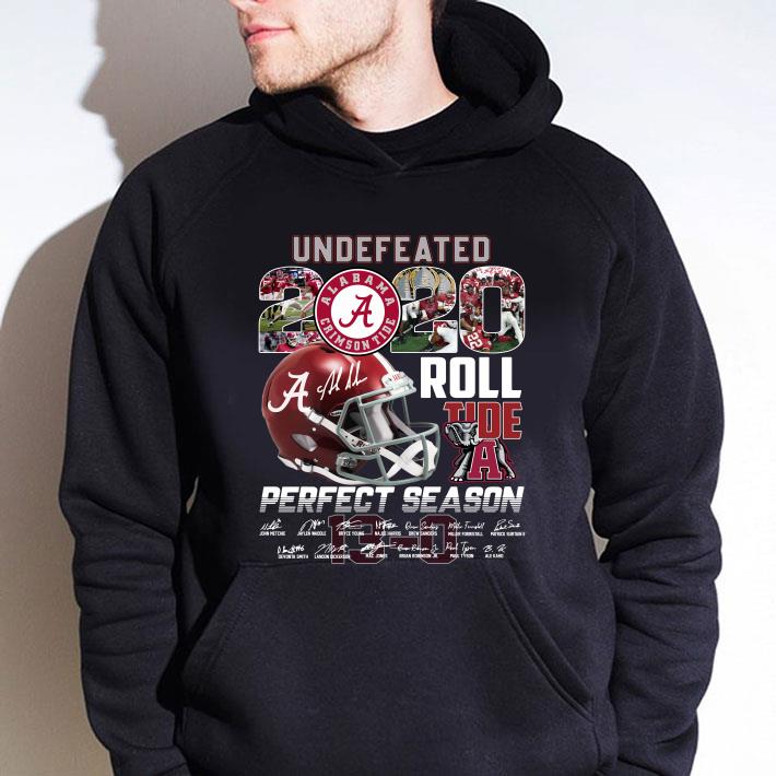 Undefeated Alabama Crimson Tide 2020 Roll Tide Perfect Season signatures shirt Official Undefeated Alabama Crimson Tide 2020 Roll Tide Perfect Season signatures shirt 4