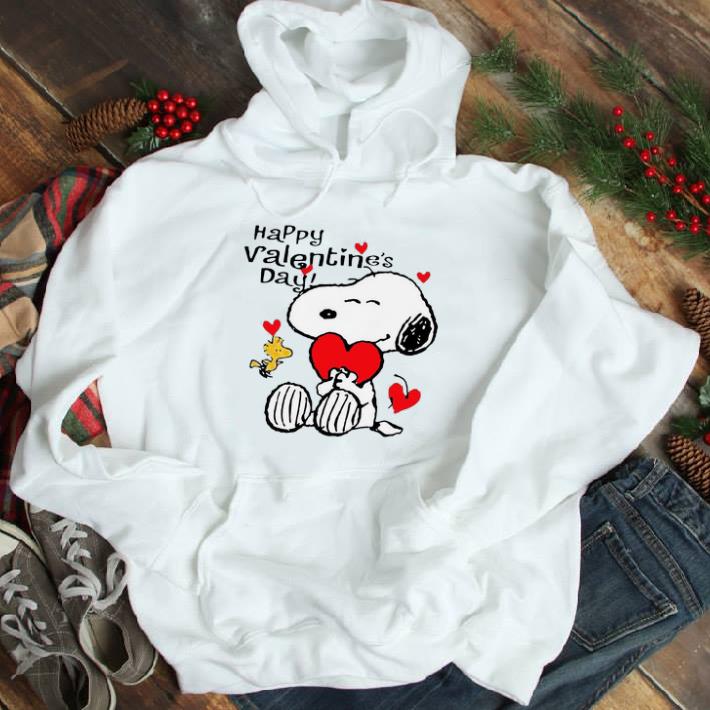 Snoopy Hug Heart And Woodstock Happy Valentines Day shirt