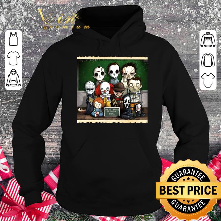 Horror Movie characters students in class shirt