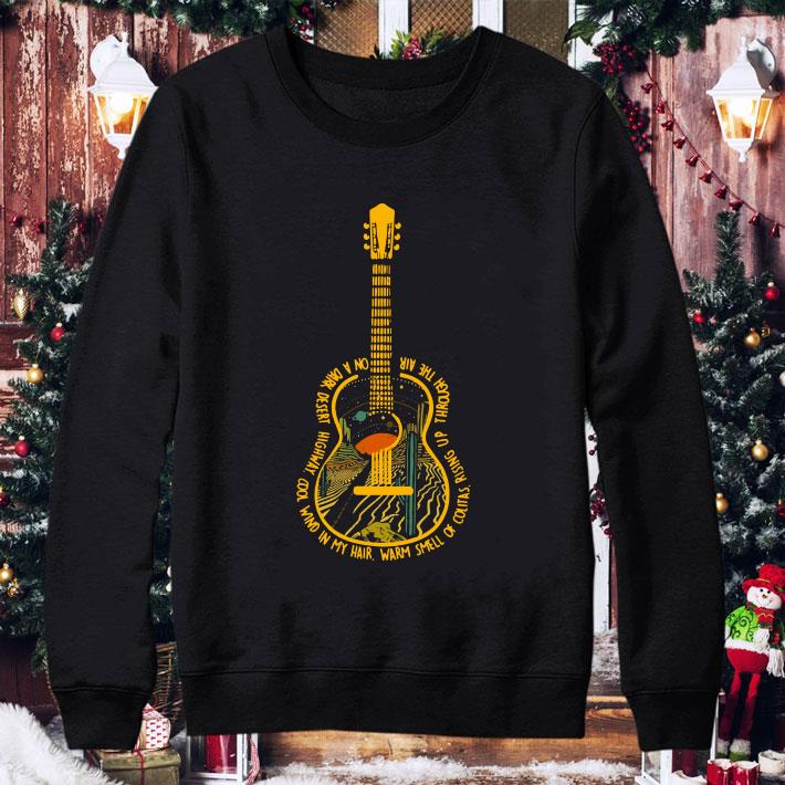 Original Guitar Hotel california On A Dark Desert Highway shirt