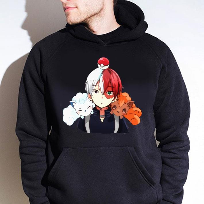 Todoroki Shouto & Pokemon My hero academia Alolan Vulpix shirt